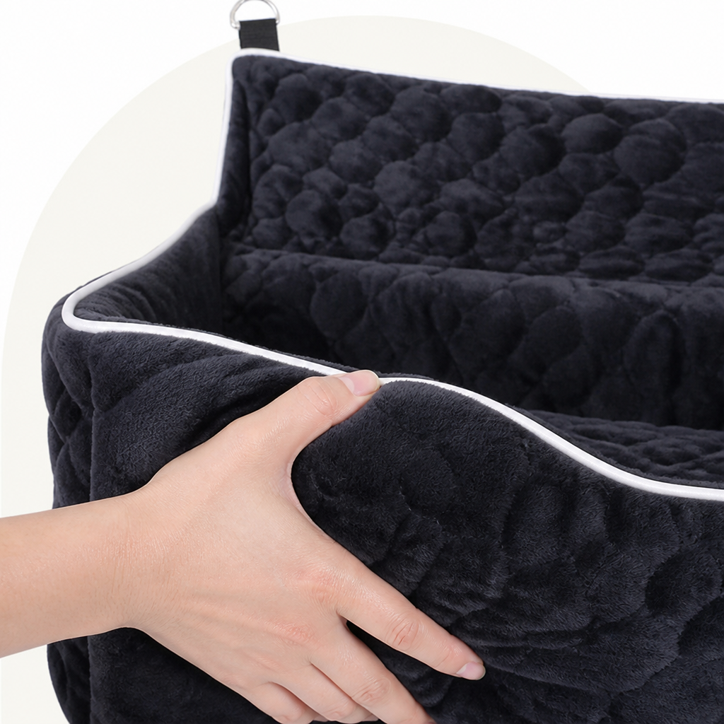 Large Washable & Tethered Dog Car Seat