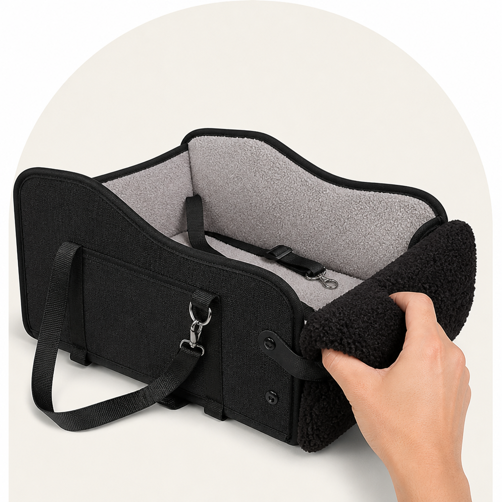 Adjustable Height & Safety Harness Car Booster Seat