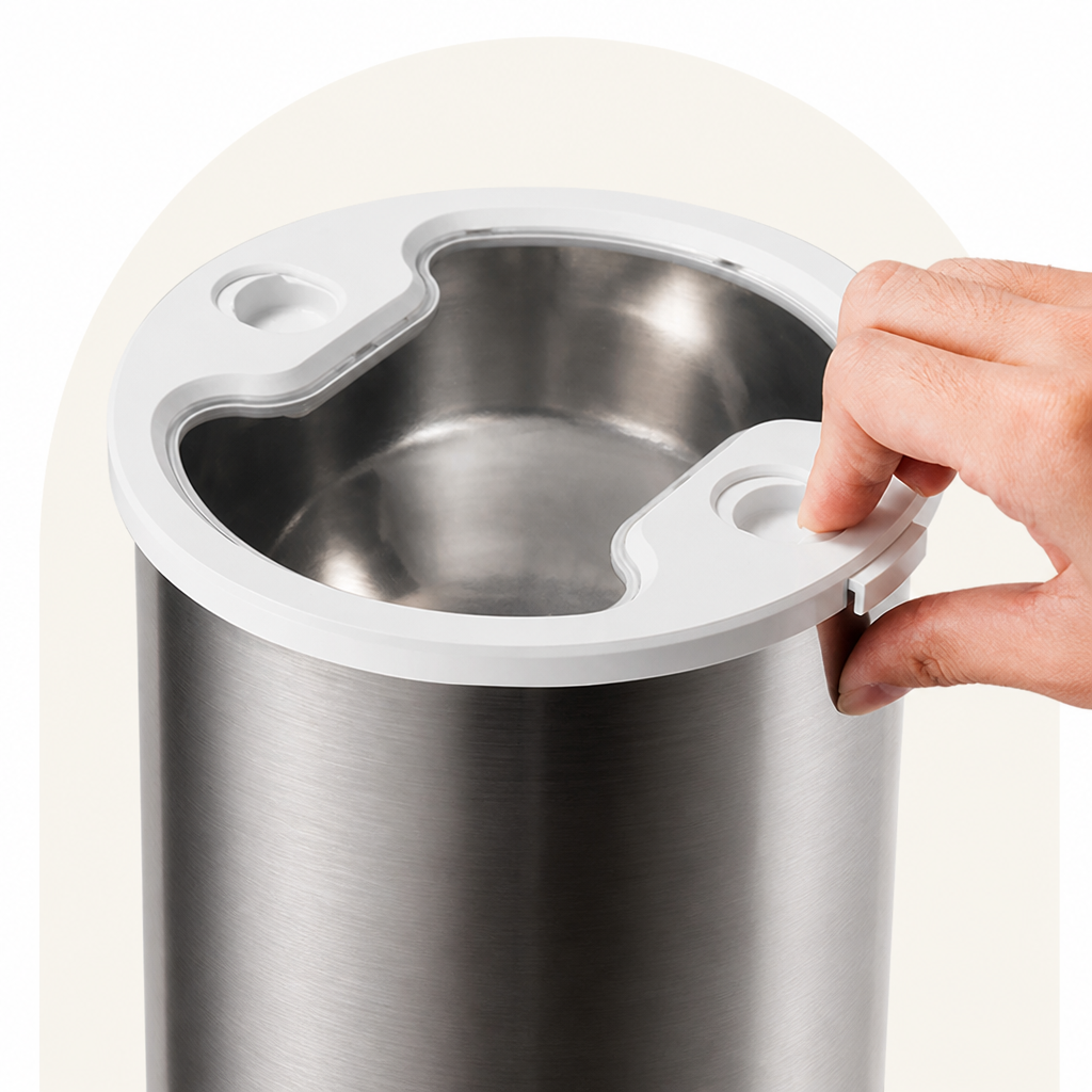 Programmable Portion Control Automatic Pet Feeder (Removable Stainless Steel Bowl)