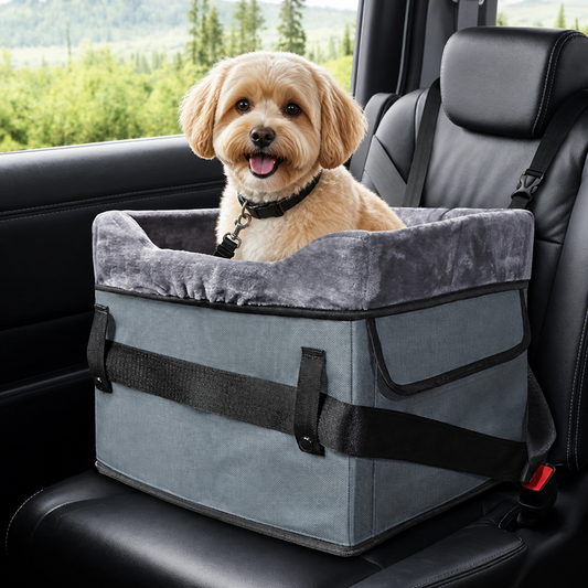 Clip-On Safety & Adjustable Dog Car Seat