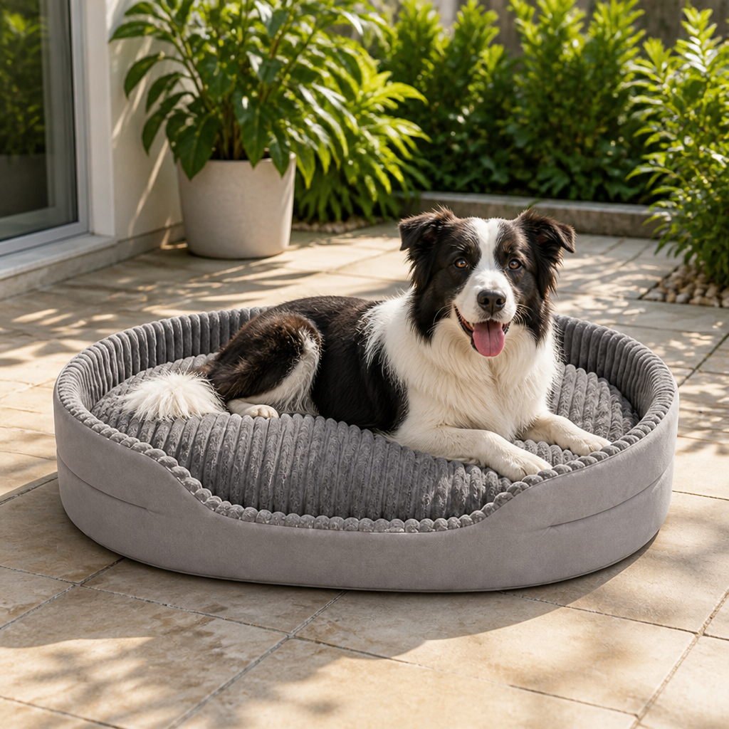 Thickened Orthopedic & Breathable Plush Dog Bed (Removable Cover)