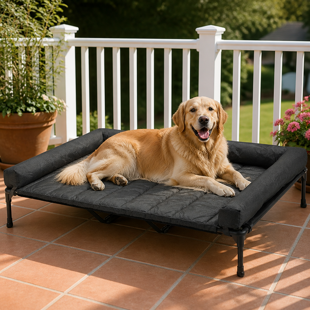 Elevated Cooling Mesh Dog Bed (Removable Pillow-Top)