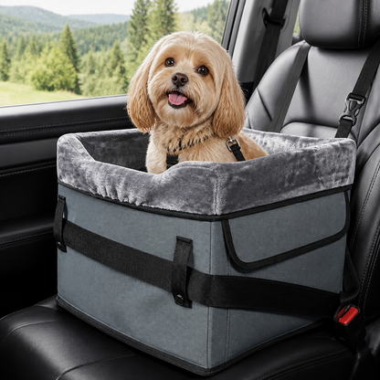Clip-On Safety & Adjustable Dog Car Seat