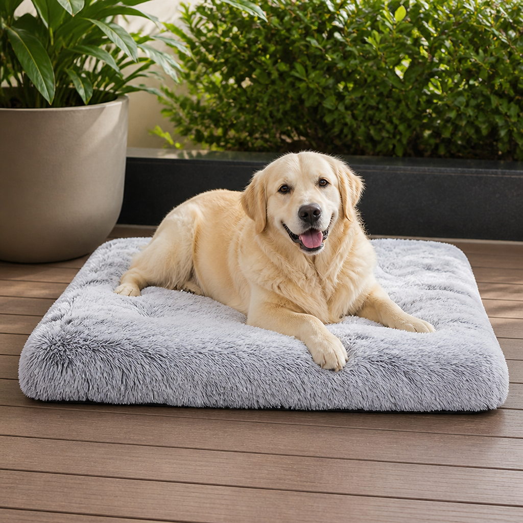 Cozy Plush & Detachable Cover Dog Bed