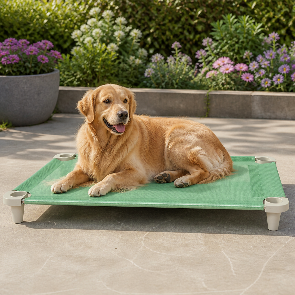 Elevated Cooling Breathable Mesh Dog Bed (Stainless Steel Frame)