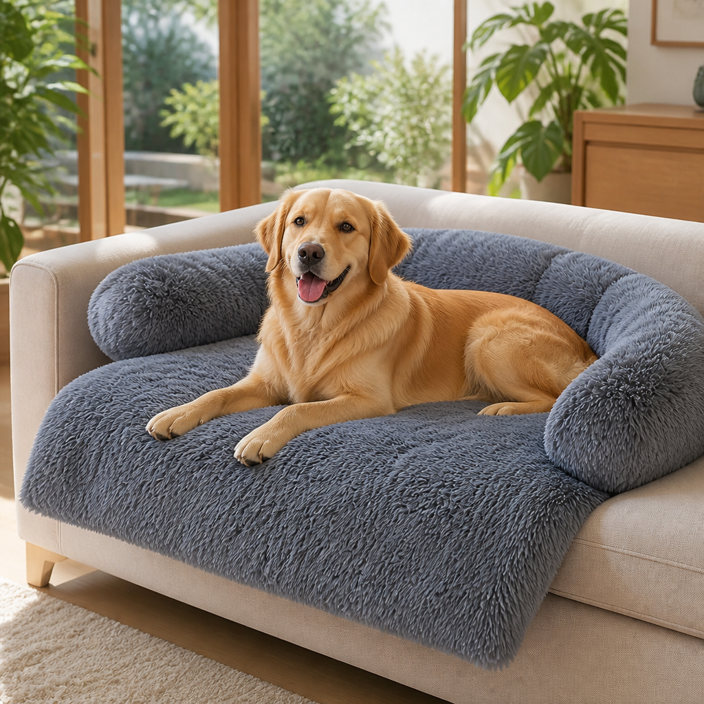 All-Season Fluffy Washable Sofa Bed (Non-Slip Bottom)