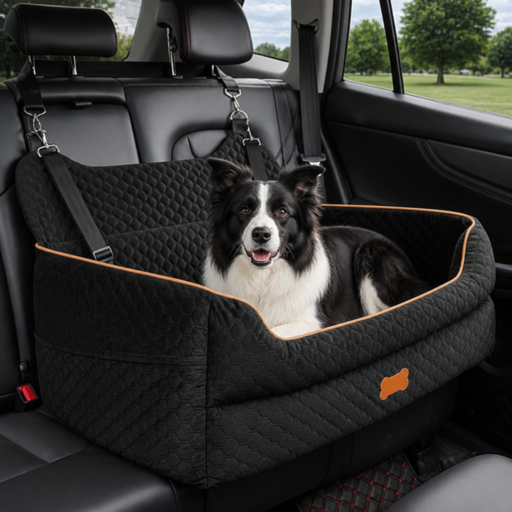 Thick Padded Dog Booster Seat (Removable & Washable Cover)