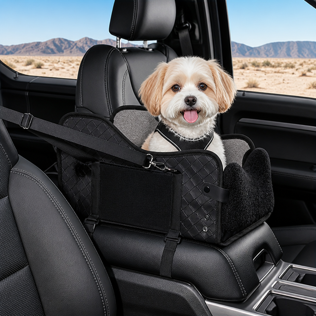 Breathable Mesh & Cushion Center Console Booster Seat