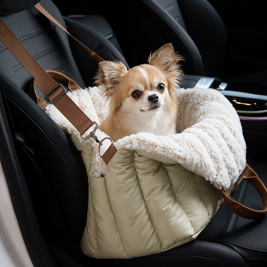 Plush Fleece Car Seat & Travel Carrier