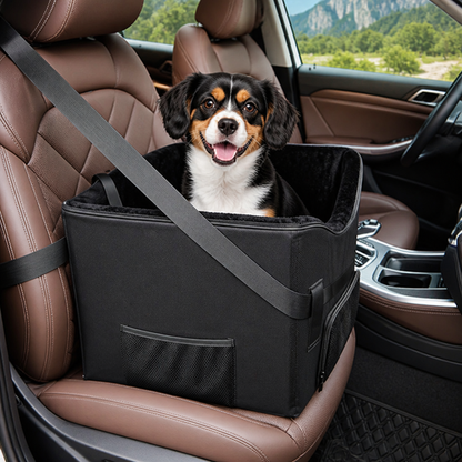 Padded Elevated Dog Car Booster (Removable Washable Cover)