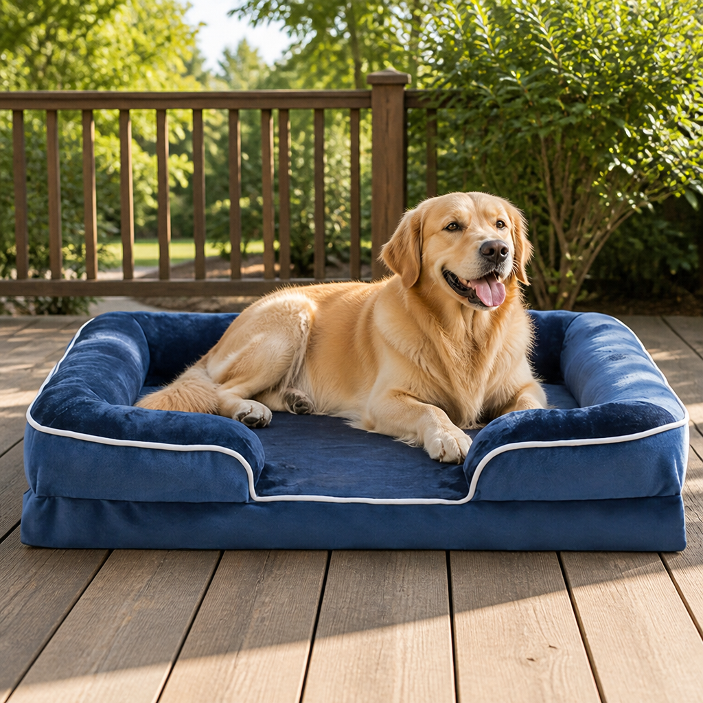 Orthopedic Support Foam & Anti-Skid Bottom Dog Bed (Detachable Cover)