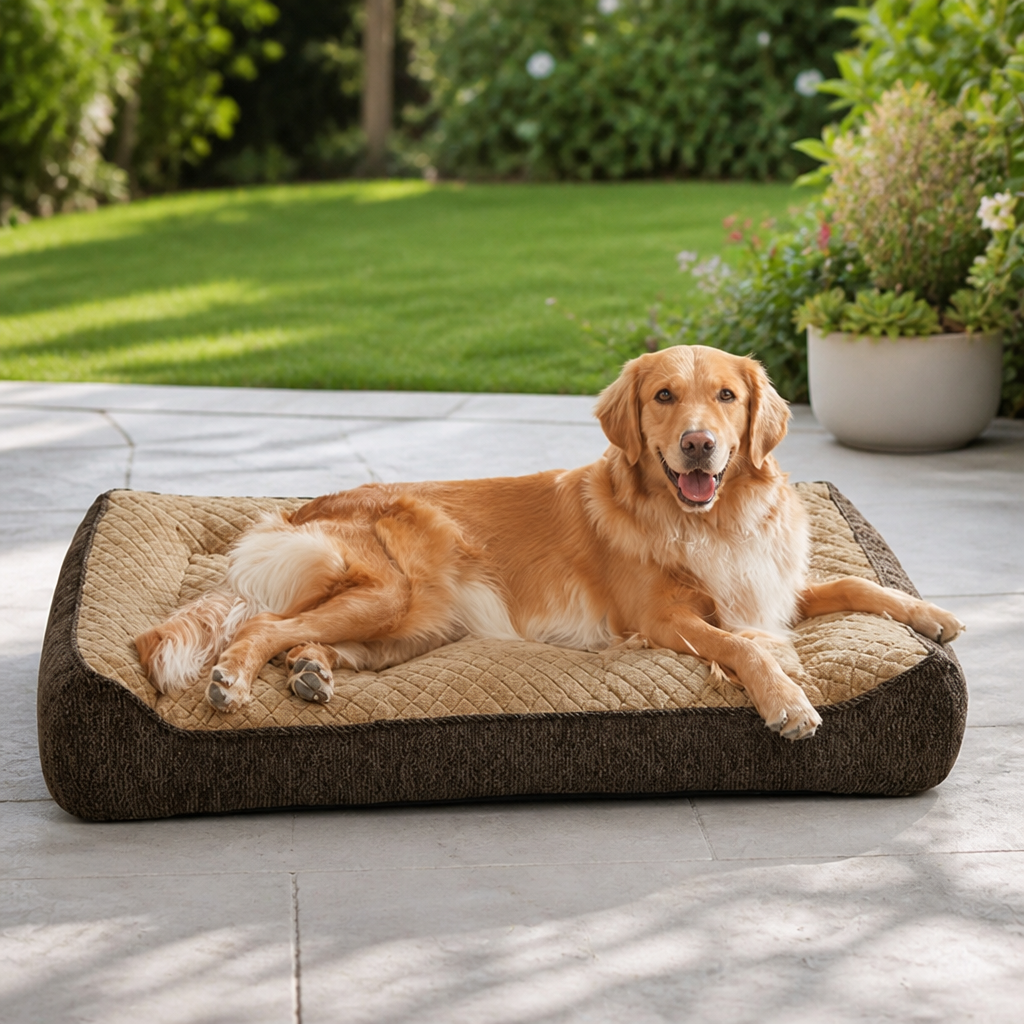 Orthopedic Memory Foam Dog Bed (Machine-Washable Cover)