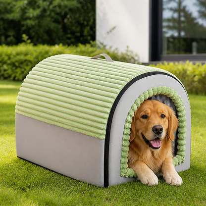 Insulated Washable Pet Cave Bed (Removable Cover)