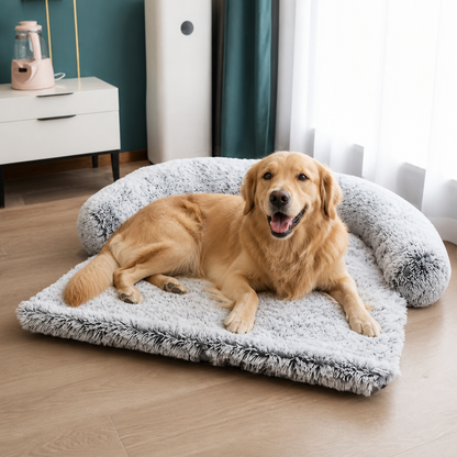 Plush Neck Pillow Pet Sofa Bed (Removable Cover)