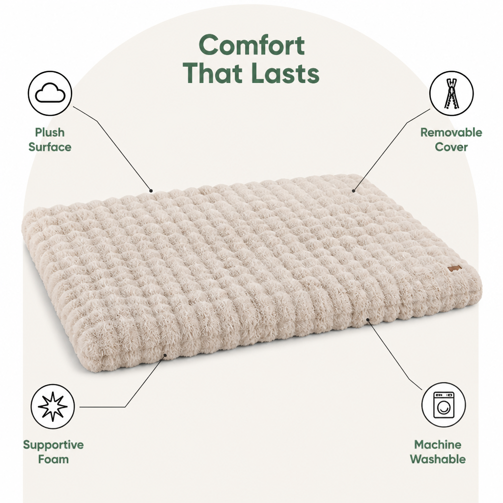 Thick Polyurethane Foam & Removable Cover Dog Bed
