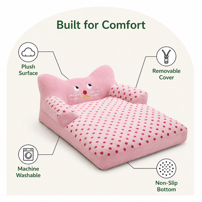 Calming Washable & Non-Slip Sofa Bed (Removable Cover)
