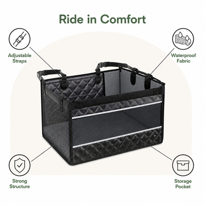 Oxford Fabric & Machine-Washable Car Seat Extender (Storage Pocket)
