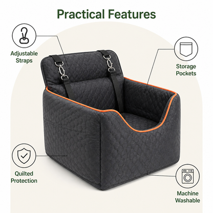 Elevated Removable & Washable Car Booster Seat