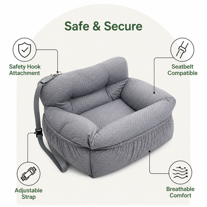 Safety Hook & Buckle Dog Car Seat