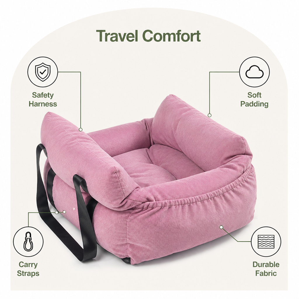 Safety Harness & Multi-Carry Booster Seat (Fits Front & Back Seats)