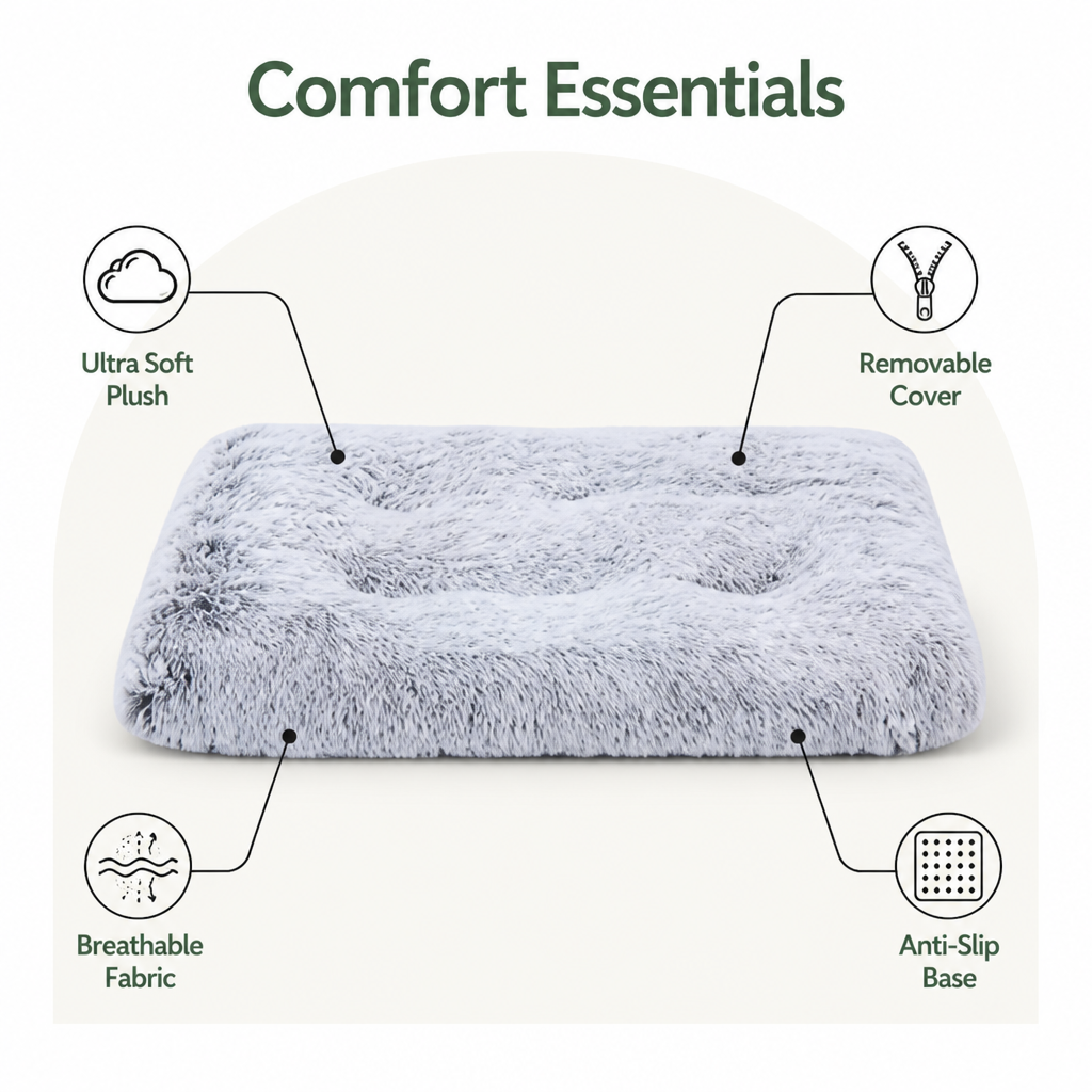 Cozy Plush & Detachable Cover Dog Bed