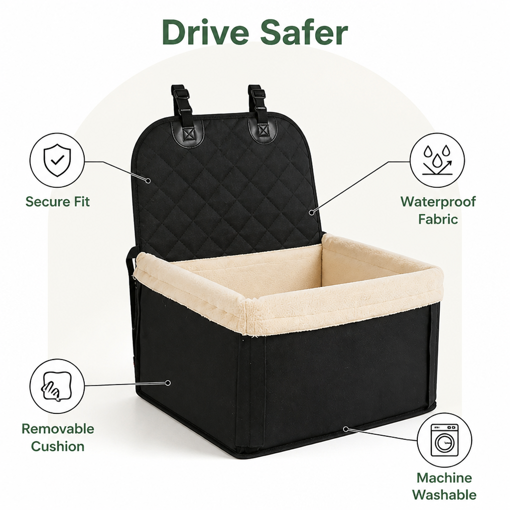 Waterproof Removable & Washable Car Booster Seat