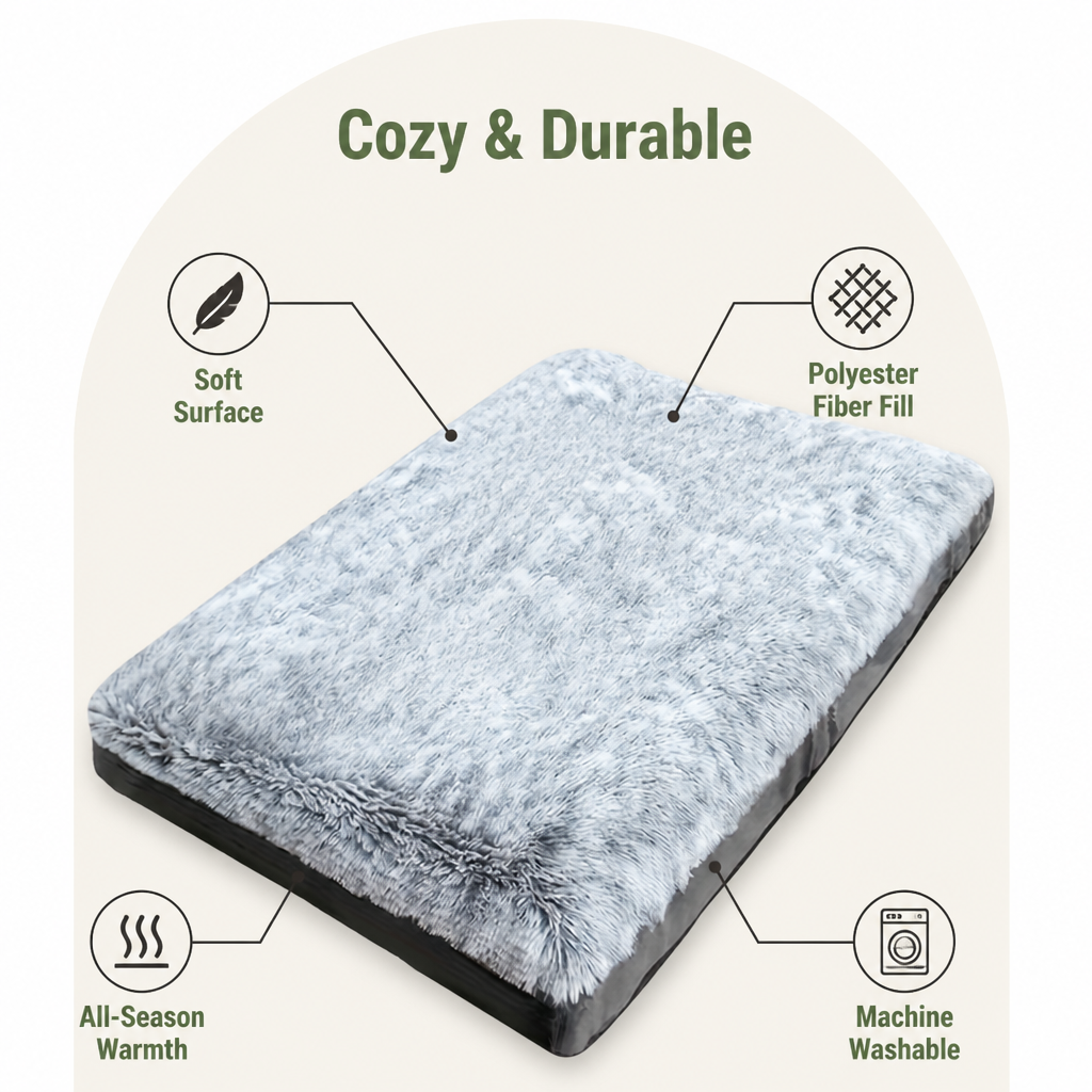Warm Polyester Fiber Dog Bed (Pre-Assembled)