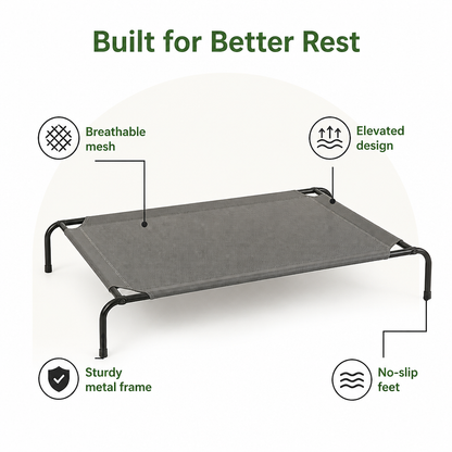 Cooling Breathable Mesh Elevated Dog Bed