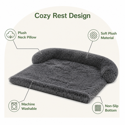 Plush Neck Pillow Pet Sofa Bed (Removable Cover)