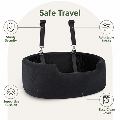D30 Rebound Sponge Car Seat Booster (Removable Washable Cover)