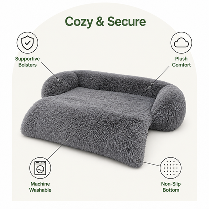 All-Season Fluffy Washable Sofa Bed (Non-Slip Bottom)