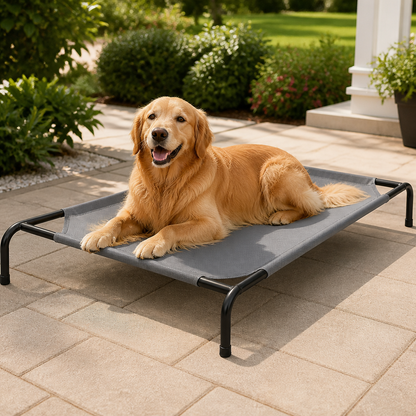 Elevated Cooling & Chew-Resistant Dog Bed