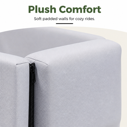 Double-Belt Safety & Padded Car Booster Seat (Armrest Console)