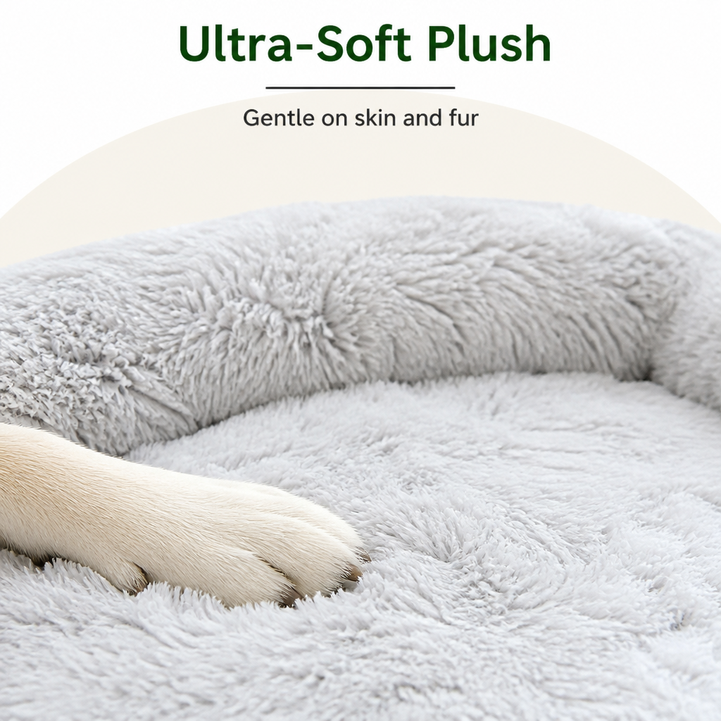 Plush Neck Pillow Pet Sofa Bed (Removable Cover)