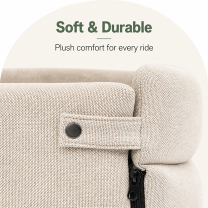 Polyester Dog Car Booster Seat — Plush & Durable (Small/Medium)