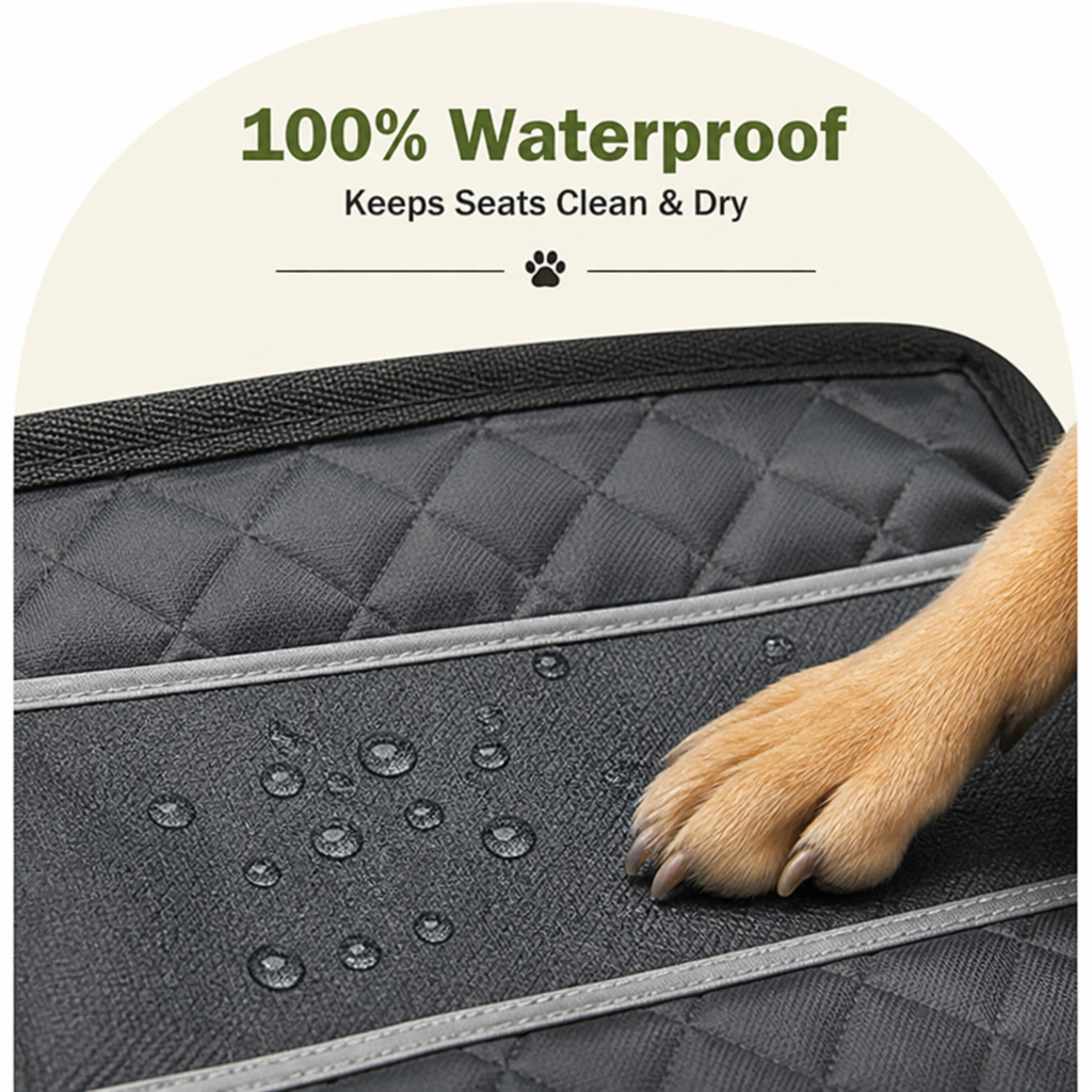 Oxford Fabric & Machine-Washable Car Seat Extender (Storage Pocket)