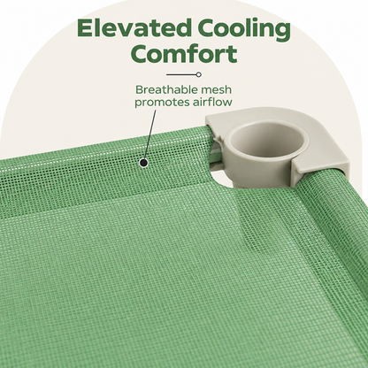 Elevated Cooling Breathable Mesh Dog Bed (Stainless Steel Frame)