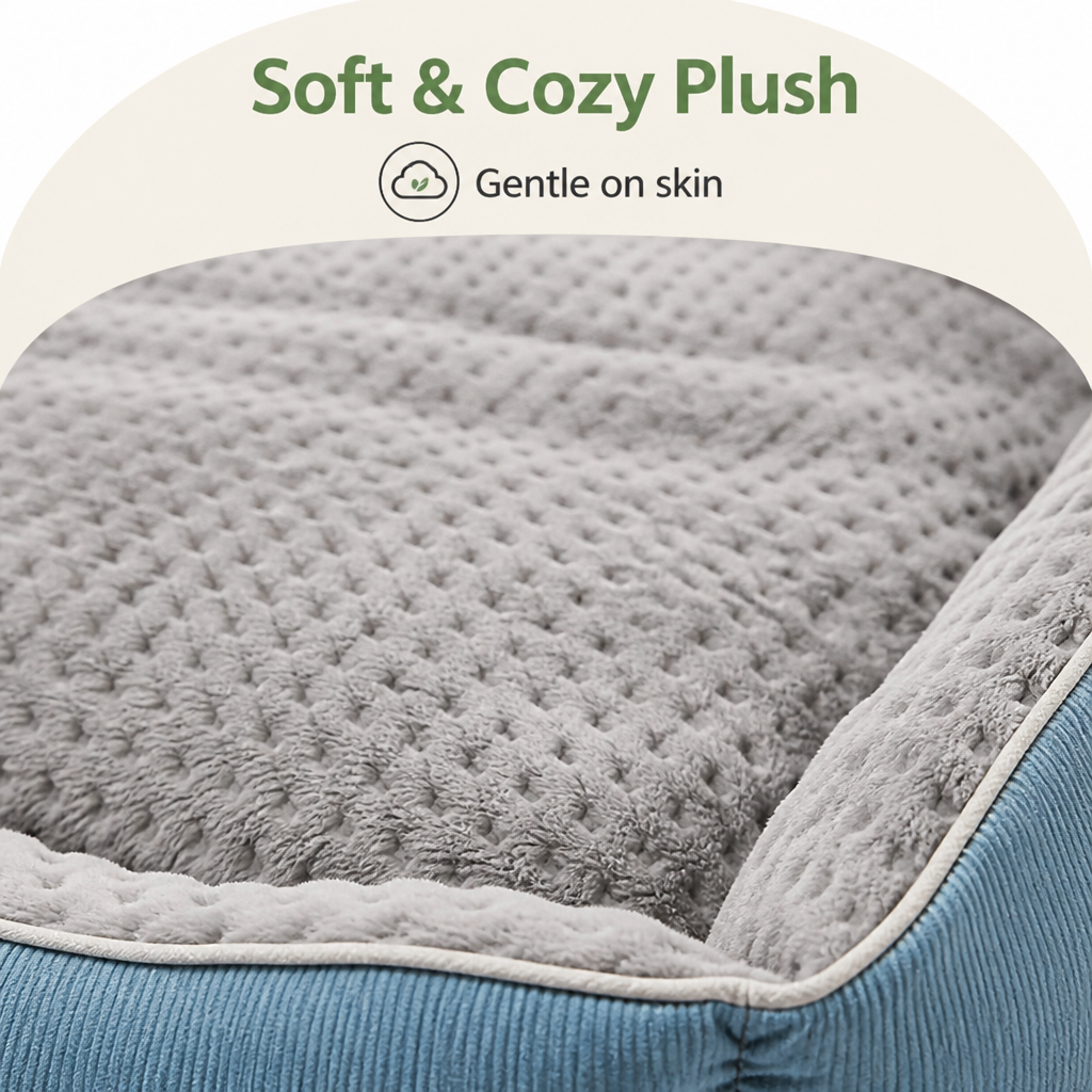 Plush High-Back & Thick Padding Pet Sofa Bed
