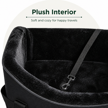 Padded Elevated Dog Car Booster (Removable Washable Cover)