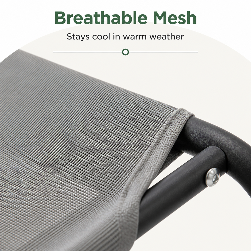 Elevated Cooling & Chew-Resistant Dog Bed