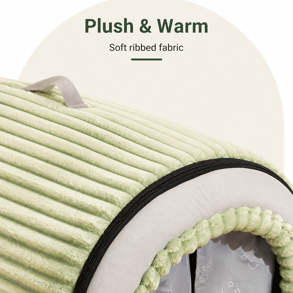 Insulated Washable Pet Cave Bed (Removable Cover)