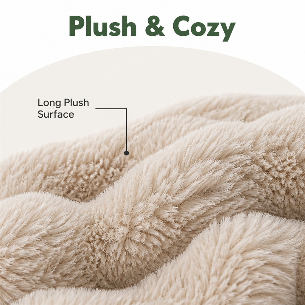 Thick Polyurethane Foam & Removable Cover Dog Bed