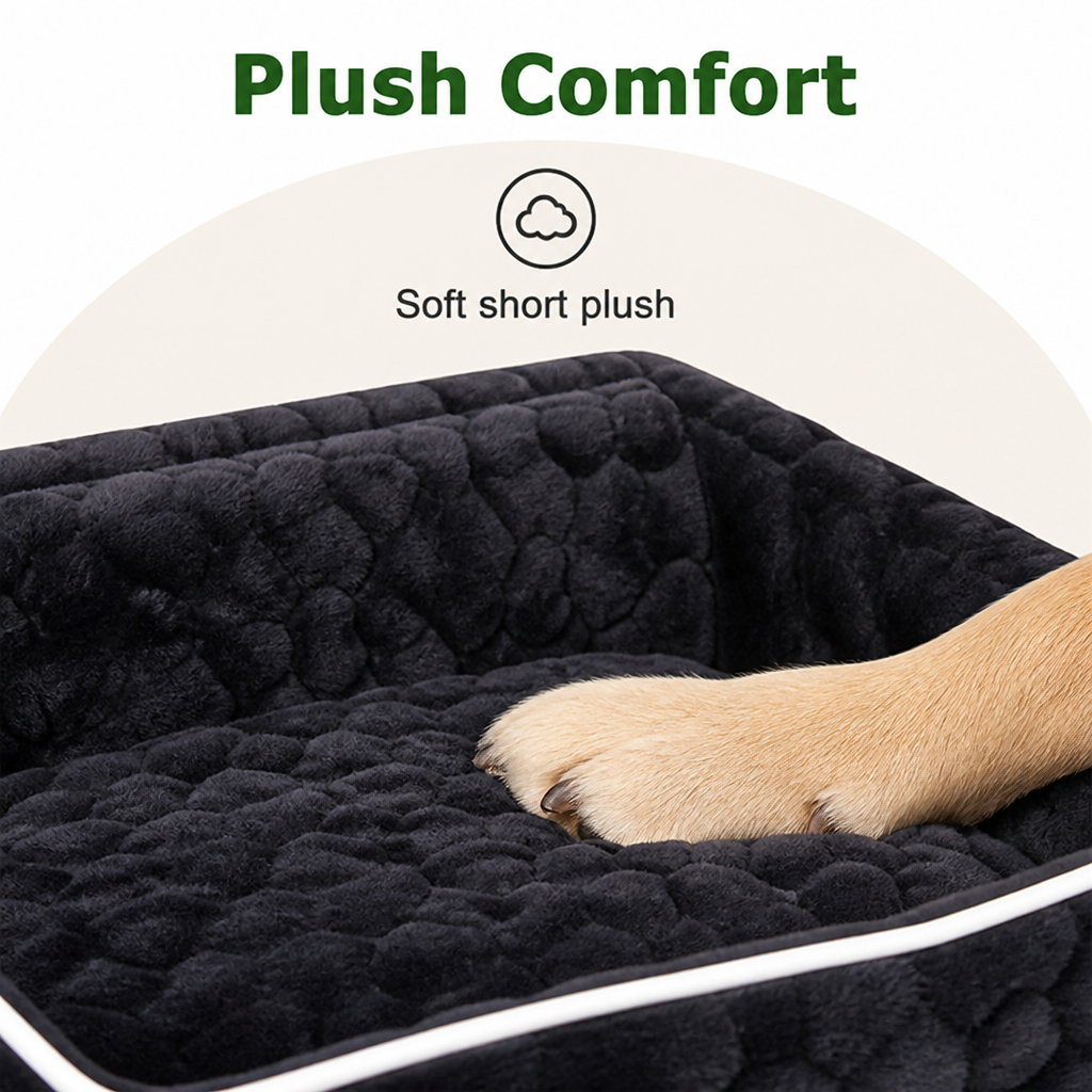 Large Washable & Tethered Dog Car Seat
