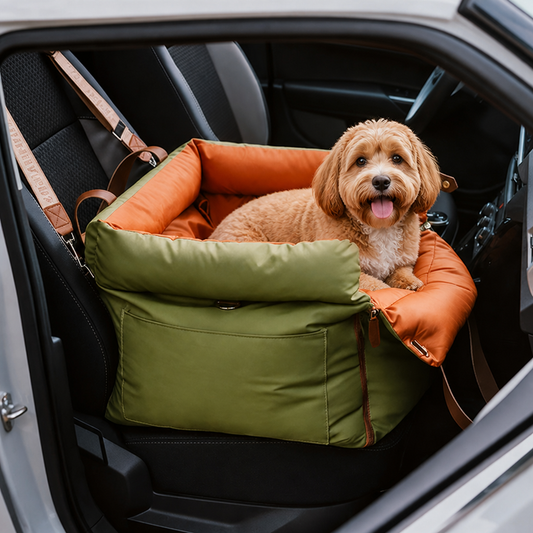 Chew-Resistant & Washable Dog Car Seat