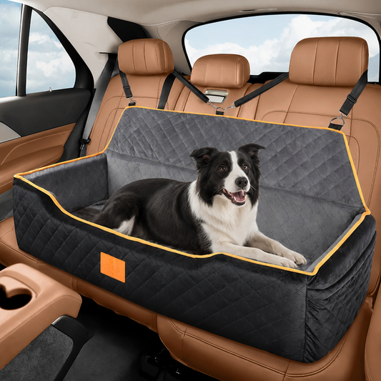 Thick Padded & Washable Booster Dog Car Seat (Detachable Cover)