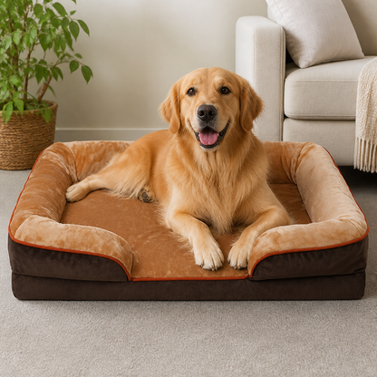 Orthopedic Support Foam & Anti-Skid Bottom Dog Bed (Detachable Cover)
