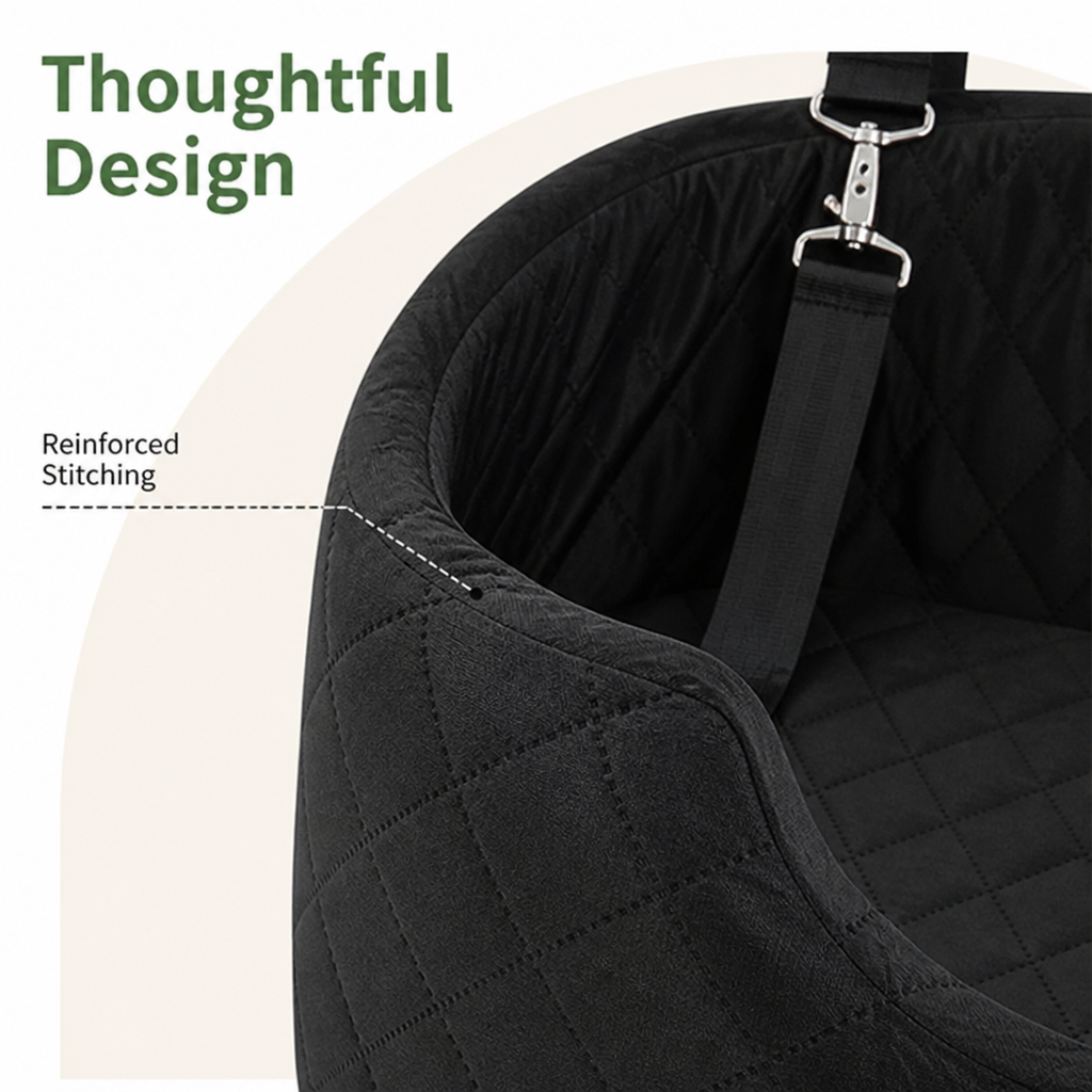 D30 Rebound Sponge Car Seat Booster (Removable Washable Cover)