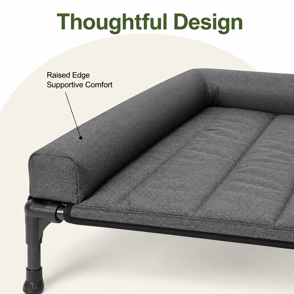 Elevated Cooling Mesh Dog Bed (Removable Pillow-Top)