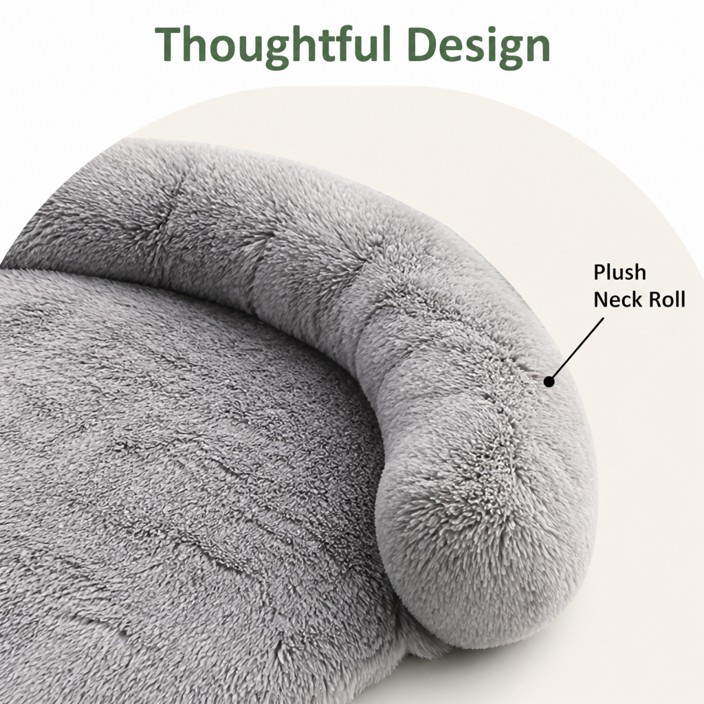 Plush Neck Pillow Pet Sofa Bed (Removable Cover)