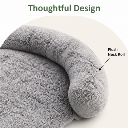 Plush Neck Pillow Pet Sofa Bed (Removable Cover)